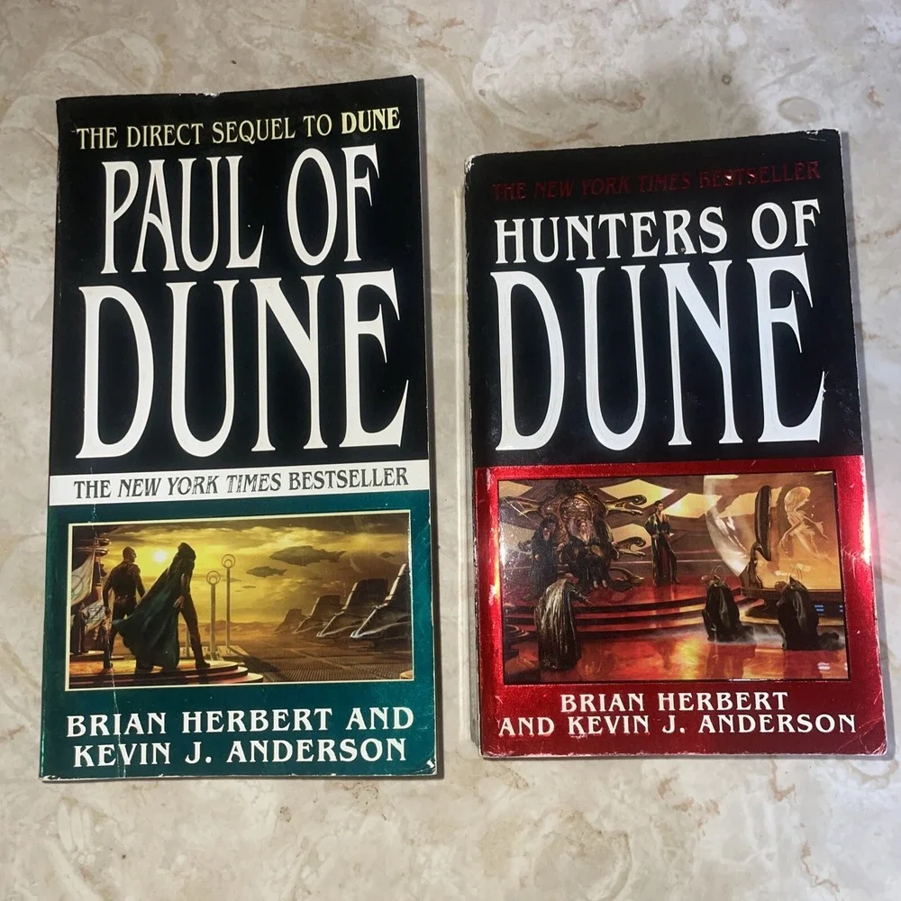 First Edition Dune Novels Paperback - Paul Of Dune & Hunters Of‎ Dune